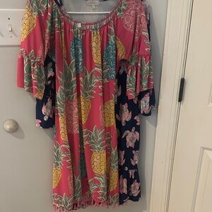 Simply Southern - Pineapple & Turtle Print Dresses